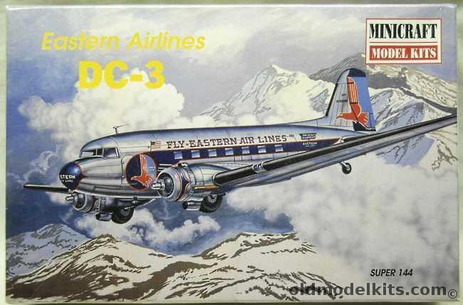 Minicraft 1/144 Douglas DC-3 Eastern Airlines - Great Silver Fleet, 14477 plastic model kit